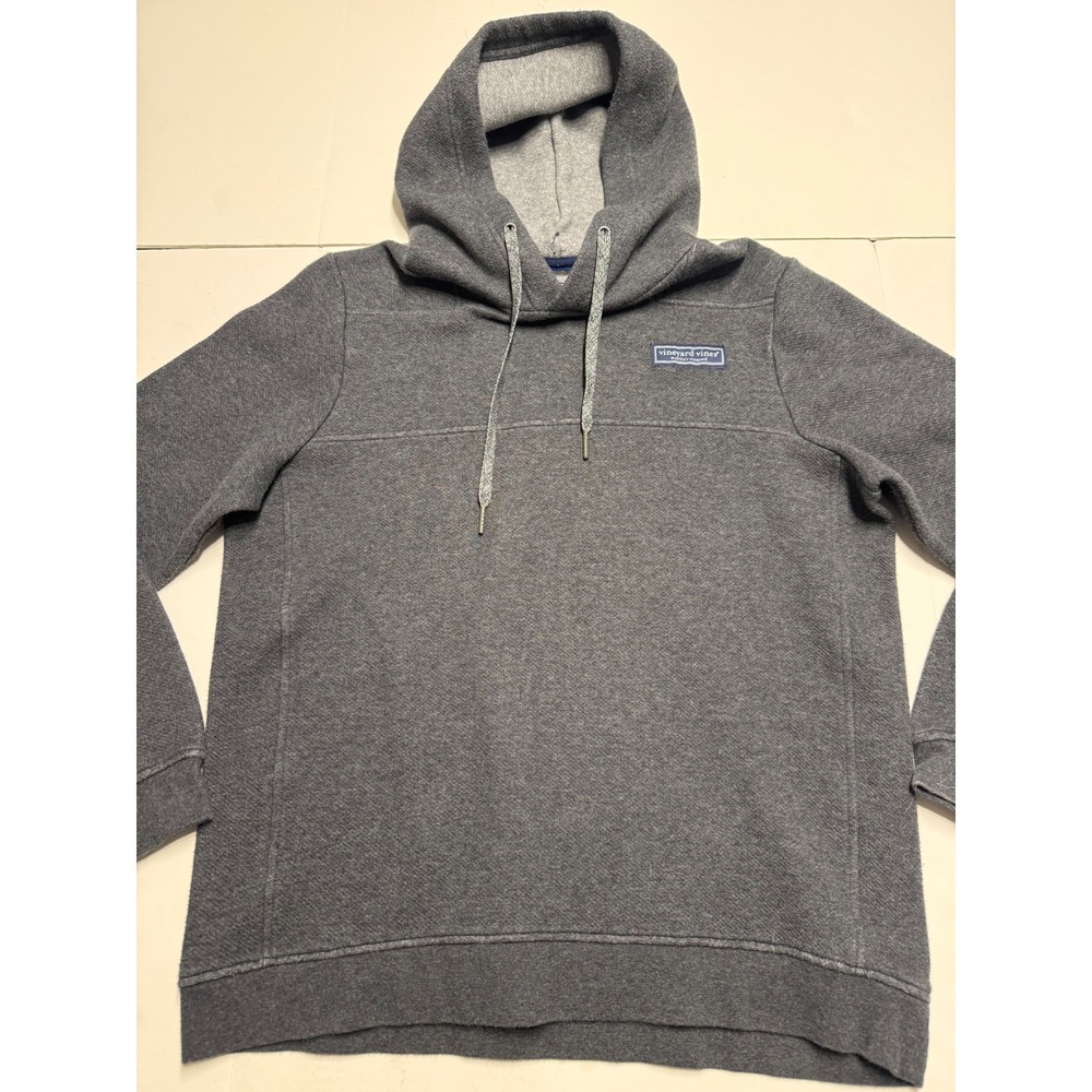 Vineyard Vines Mens Shep Fleece Hoodie Gray Small 1K002461 - Picture 2 of 10